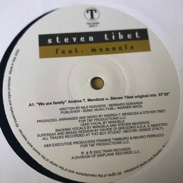 Steven Tibet feat. Manuela (2) : We Are Family (12")