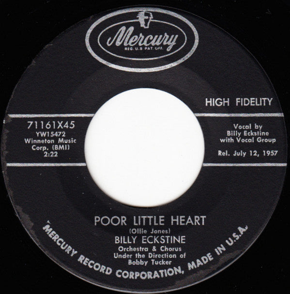 Billy Eckstine : All Of My Life / Poor Little Heart (7", Single)