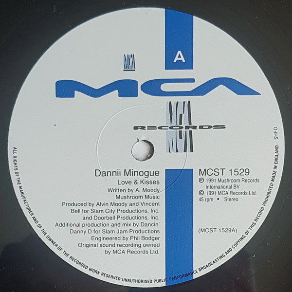 Dannii Minogue : Love And Kisses (12", Single)
