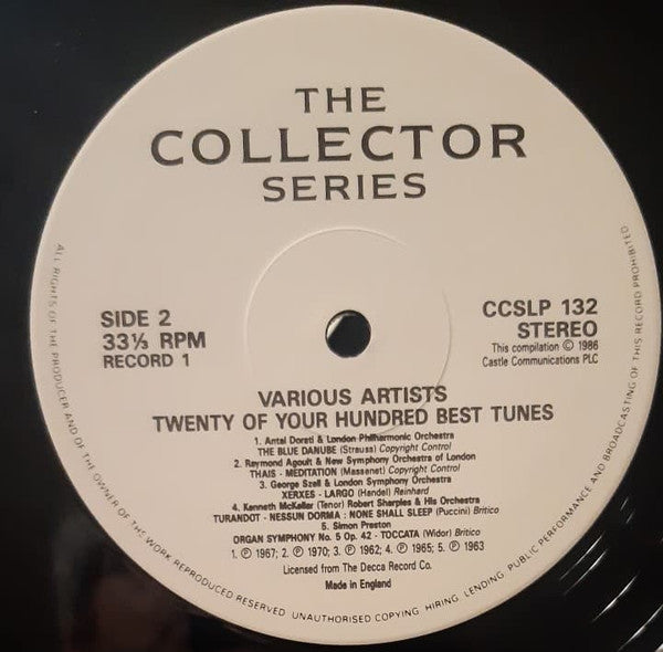 Various : 20 Of Your Hundred Best Tunes (2xLP, Comp)