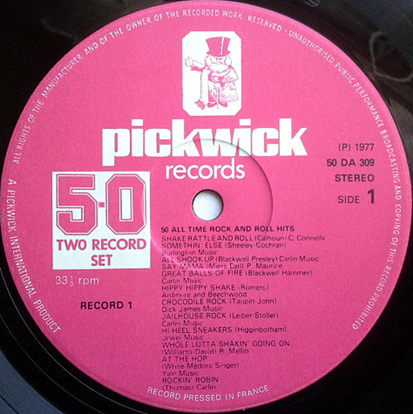 The Rock And Rollers : 50 All Time Rock & Roll Hits (LP, Album, Comp)