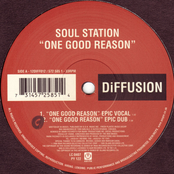 Soul Station : One Good Reason (12")