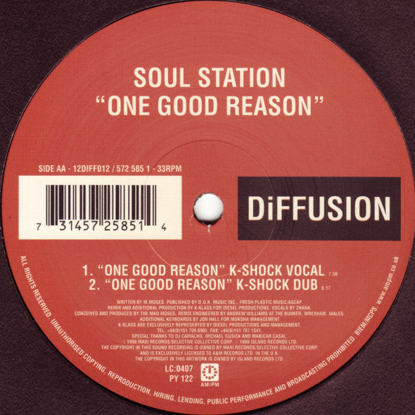 Soul Station : One Good Reason (12")