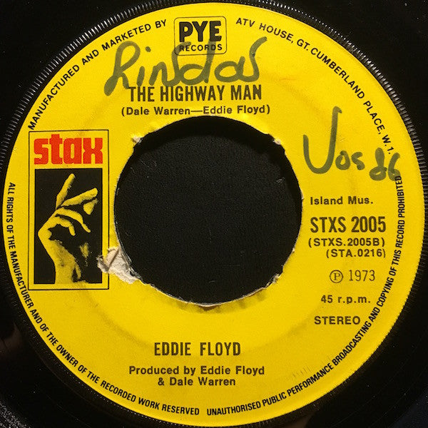 Eddie Floyd : Soul Street / The Highway Man (7", 4 P)