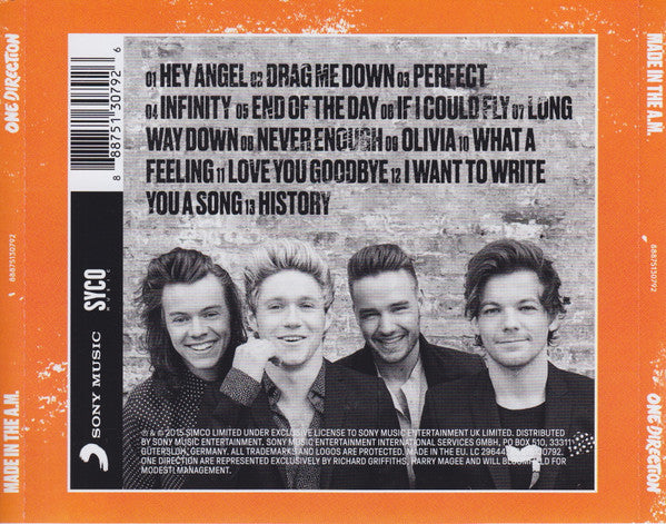 One Direction : Made In The A.M. (CD, Album)
