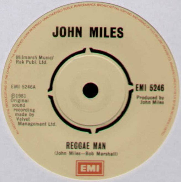 John Miles : Reggae Man (7", Single)