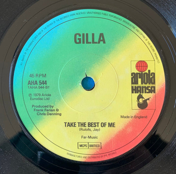 Gilla : We Gotta Get Outta This Place (7", Single)