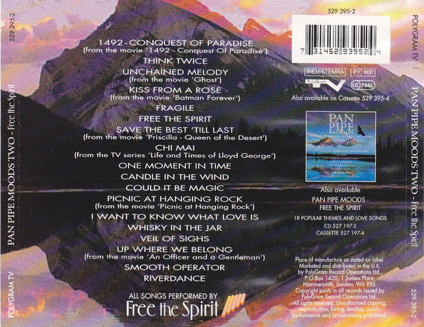 Free The Spirit : Pan Pipe Moods Two (CD, Album, Comp)