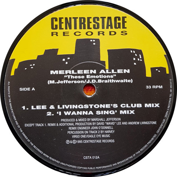 Merleen Allen : These Emotions (12")