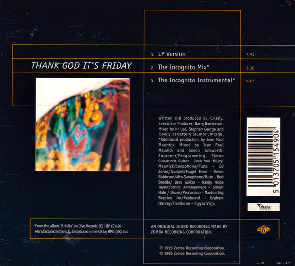 R. Kelly : Thank God It's Friday (CD, Single, Dig)
