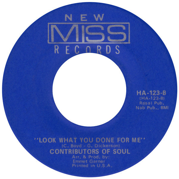 Contributors Of Soul : I Don't Know   (7", Single)