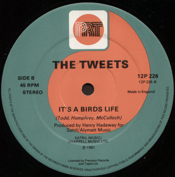 The Tweets : Birdie Song / Let's All Sing Like The Birdies Sing (12")