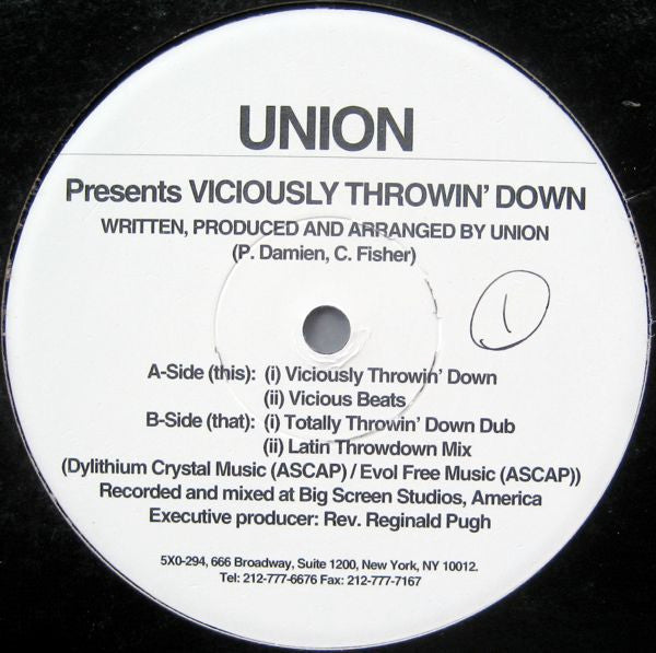 Union : Viciously Throwin' Down (12")