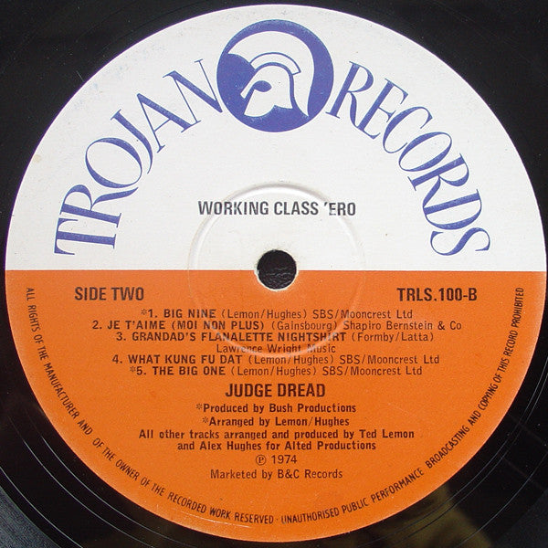 Judge Dread : Working Class 'Ero (LP, Album)