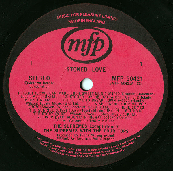 The Supremes : Stoned Love (LP, Comp)