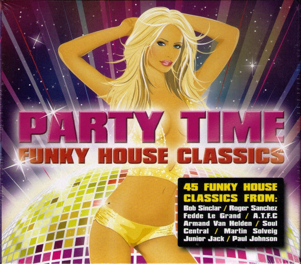 Various : Party Time Funky House Classics (3xCD, Comp, Mixed, Box)