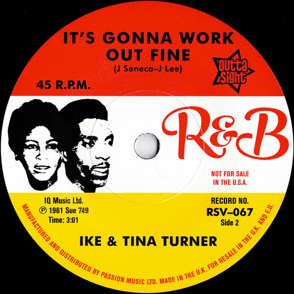 Ike & Tina Turner : A Fool For You / It's Gonna Work Out Fine (7")