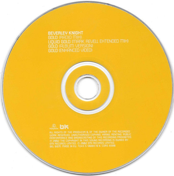 Beverley Knight : Gold (CD, Single, Enh, CD1)