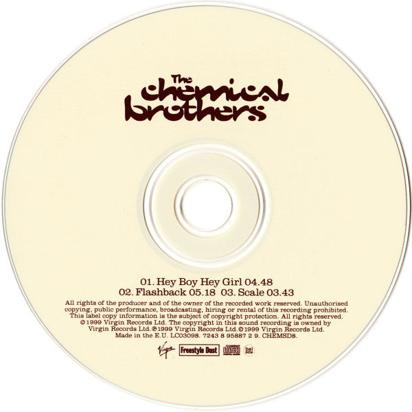 The Chemical Brothers : Hey Boy Hey Girl (CD, Single)