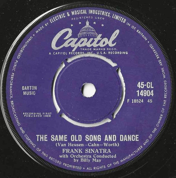 Frank Sinatra : The Same Old Song And Dance (7")