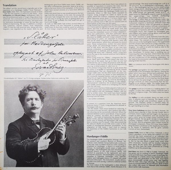 Knut Buen / Gunnar Dahle, Einar Steen-Nøkleberg : Slåtter (LP)