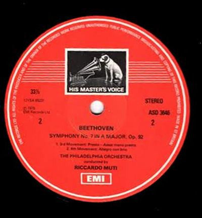 Ludwig van Beethoven, The Philadelphia Orchestra, Riccardo Muti : Symphony No. 7 (LP)