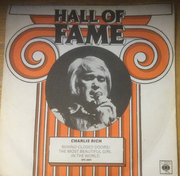 Charlie Rich : Behind Closed Doors/The Most Beautiful Girl (7", Single)