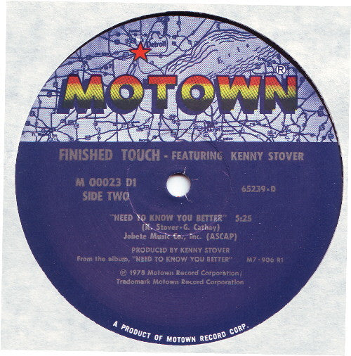 Finished Touch : The Down Sound / Need To Know You Better (12", Single)