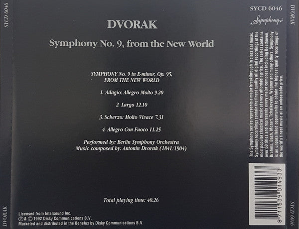 Antonín Dvořák : Symphony No. 9, From The New World (CD, Album)