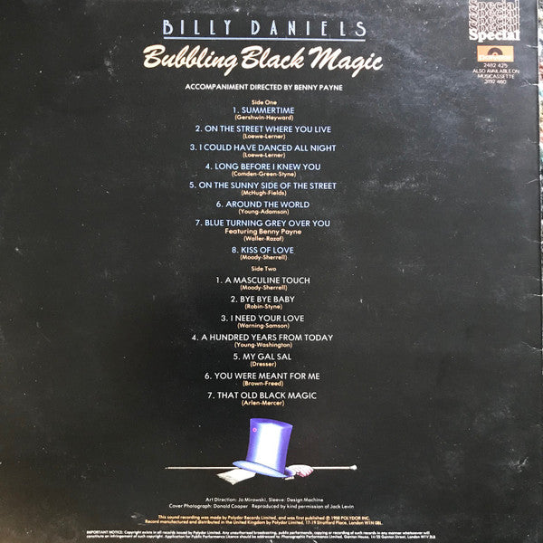 Billy Daniels : Bubbling Black Magic (LP, Album)