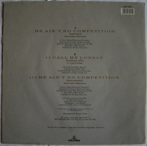 Brother Beyond : He Ain't No Competition (12", Single, Pos)