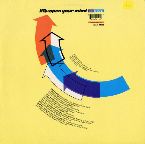808 State : Lift / Open Your Mind (12")