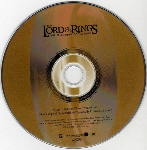 Howard Shore : The Lord Of The Rings: The Fellowship Of The Ring (Original Motion Picture Soundtrack) (CD, Album, Enh, Fro)