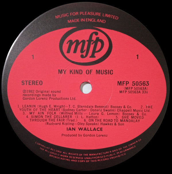 Ian Wallace (3) : My Kind Of Music (LP, Album)