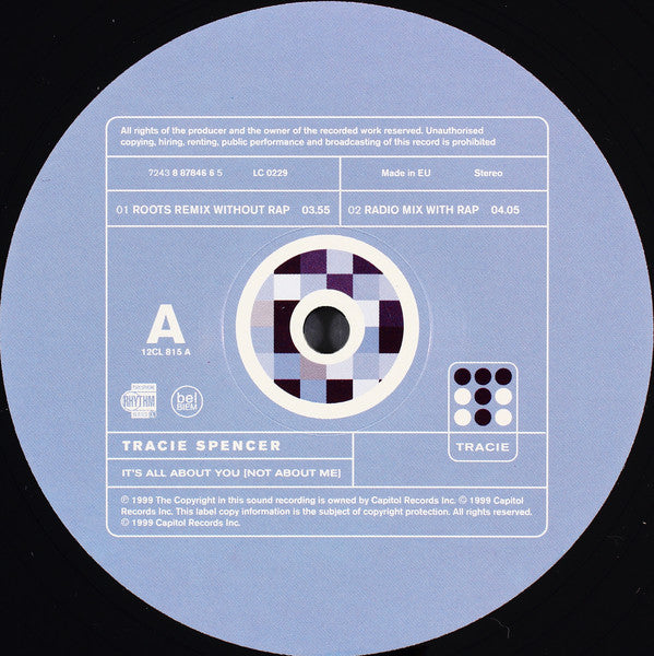 Tracie Spencer : It's All About You (Not About Me) (12")
