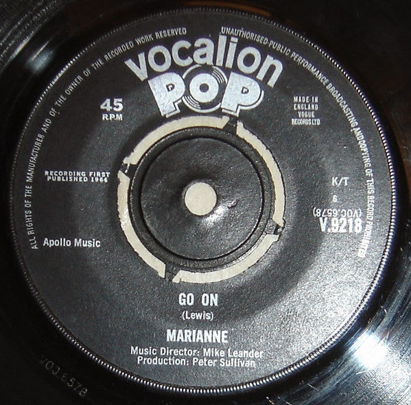 Marianne And Mike, Marianne (60) : As He Once Was Mine (7")