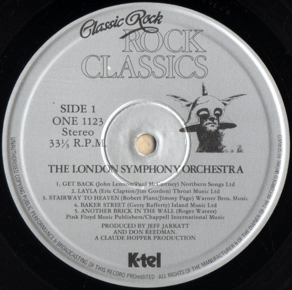 London Symphony Orchestra And The Royal Choral Society : Classic Rock Rock Classics (LP, Album, Gat)