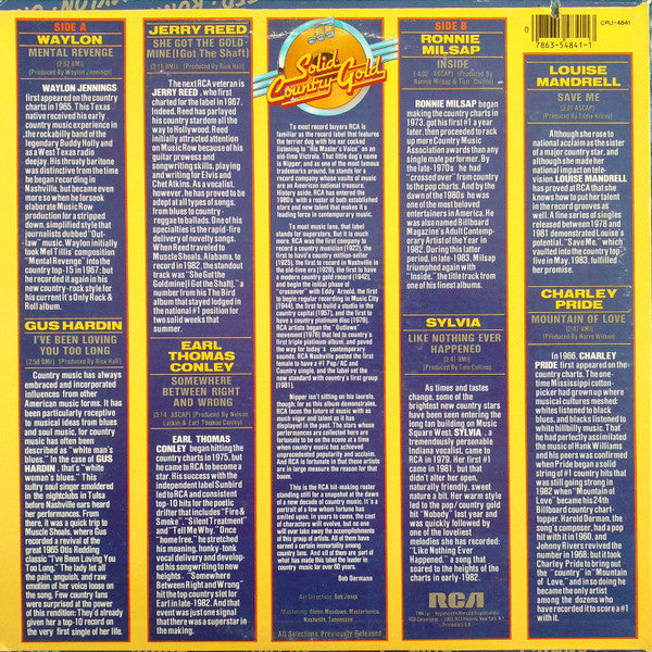 Various : Solid Country Gold (LP, Comp)