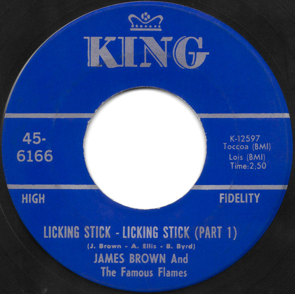 James Brown And The Famous Flames* : Licking Stick - Licking Stick (7", Single, Ind)