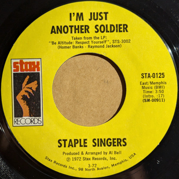 Staple Singers* : I'll Take You There (7", Single, Mono, Styrene, Mon)