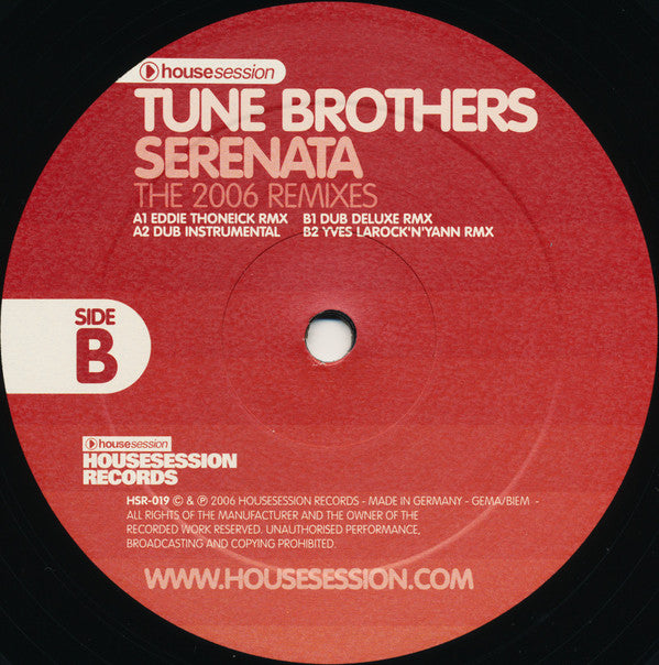 Tune Brothers : Serenata (The 2006 Remixes) (12")
