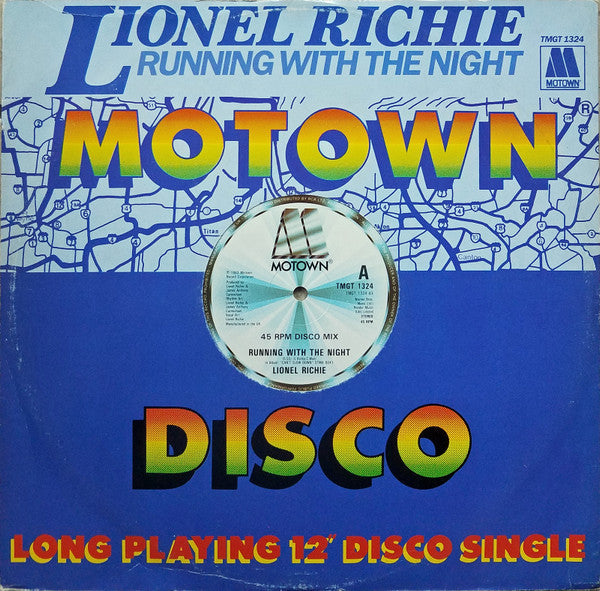 Lionel Richie : Running With The Night (12", EMI)