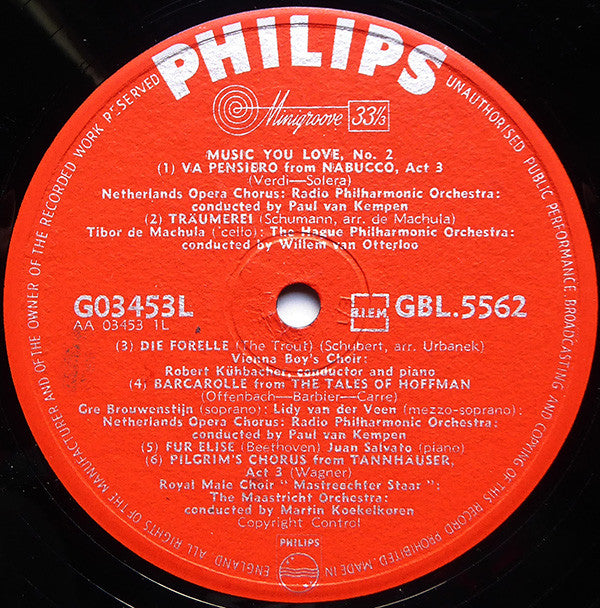 Various : Music You Love, No. 2 (LP, Comp)