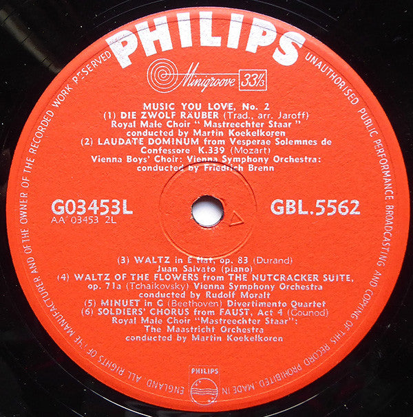 Various : Music You Love, No. 2 (LP, Comp)