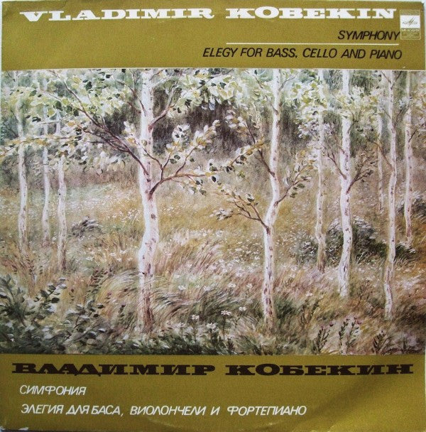 Владимир Кобекин = Владимир Кобекин : Symphony / Elegy For Bass, Cello And Piano = Симфония / Элегия Для Баса, Виолончели И Фортепиано (LP)