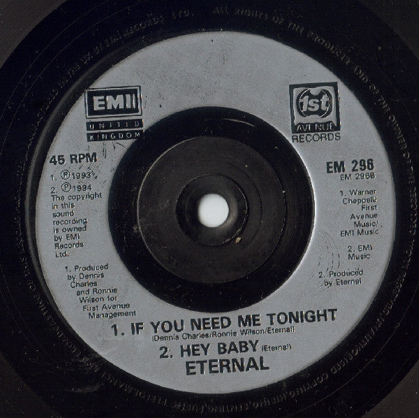 Eternal (2) : Save Our Love (7", Single, Sil)