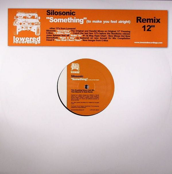 Silosonic : Something (To Make You Feel Alright) Remix (12")
