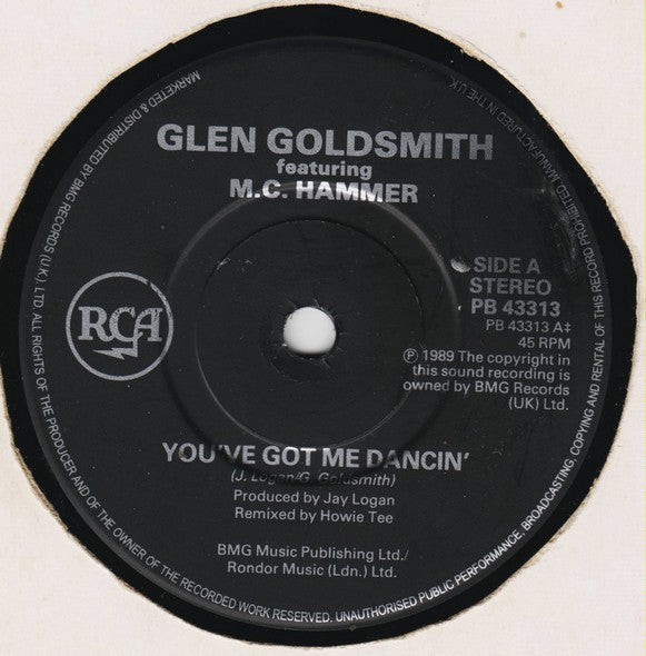 Glen Goldsmith Featuring MC Hammer : You've Got Me Dancin (7", Single)