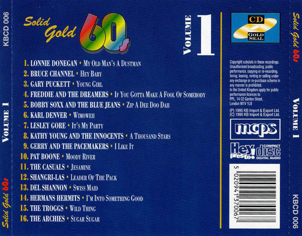Various : Solid Gold 60s Volume 1 (CD, Comp)