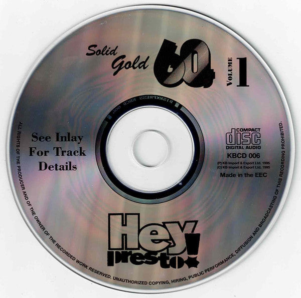 Various : Solid Gold 60s Volume 1 (CD, Comp)